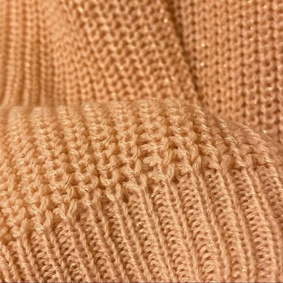 Girls blush pink peach crew neck Sweater size M 10/12 - Picture 5 of 10